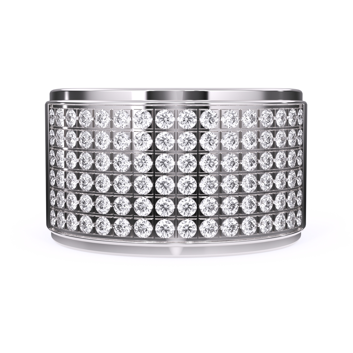 Elegant Lab Grown Thick Ring For Men